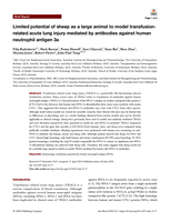 Limited potential of sheep as a large animal to model transfusion-related acute lung injury mediated by antibodies against human neutrophil antigen 3a