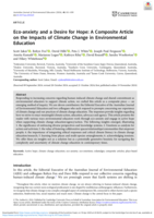 Eco-anxiety and a Desire for Hope: A Composite Article on the Impacts of Climate Change in Environmental Education.