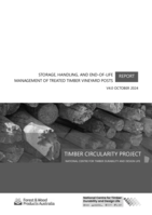 Storage, Handling, and End-of-Life Management of Treated Timber Vineyard Posts