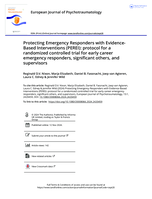 Protecting Emergency Responders with Evidence-Based Interventions (PEREI): protocol for a randomized controlled trial for early career emergency responders, significant others, and supervisors