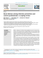 Moral distress among infection prevention and control professionals: A scoping review