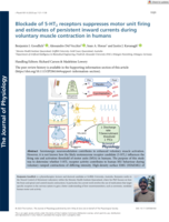 Blockade of 5‐HT2 receptors suppresses motor unit firing and estimates of persistent inward currents during voluntary muscle contraction in humans