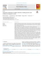 Assessment moderation in higher education: Guiding practice with evidence-an integrative review