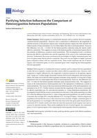 Purifying Selection Influences the Comparison of Heterozygosities between Populations