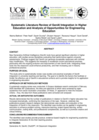 Systematic Literature Review of GenAI Integration in Higher Education and Analysis of Opportunities for Engineering Education