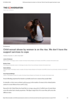 Child sexual abuse by women is on the rise. We don’t have the support services to cope