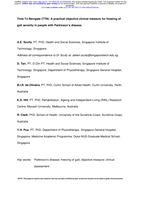 Time To Navigate (TTN): A practical objective clinical measure for freezing of gait severity in people with Parkinson's disease