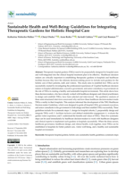 Sustainable Health and Well-Being: Guidelines for Integrating Therapeutic Gardens for Holistic Hospital Care