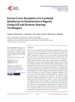 Forest Cover Dynamics of a Lowland Rainforest in Southwestern Nigeria Using GIS and Remote Sensing Techniques