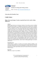 Kings, clowns and trumps: Creative-exegetical irony in the creative writing HDR thesis