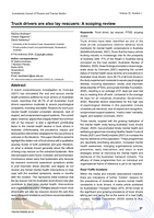 Truck drivers are also lay rescuers: A scoping review