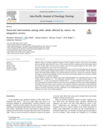 Nurse-led interventions among older adults affected by cancer: An integrative review