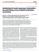 Achieving at-scale seascape restoration by optimising cross-habitat facilitative processes