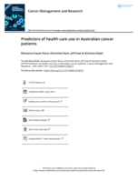 Predictors of health care use in Australian cancer patients