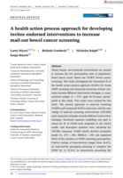 A health action process approach for developing invitee endorsed interventions to increase mail-out bowel cancer screening