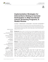 Implementation Strategies for Interventions Aiming to Increase Participation in Mail-Out Bowel Cancer Screening Programs: A Realist Review