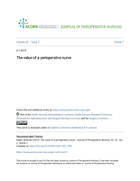 The value of a perioperative nurse