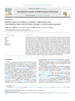 Exploring Parent Self-Efficacy in Children's Digital Device Use: Understanding Shame and Self-Stigma Through a Mixed-Methods Approach
