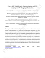 Fuzzy Ahp Multi-Criteria Decision Making and GIS Mapping for Ev Charging Infrastructure