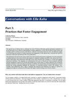 Conversations with Ella Kahu. Part 3: Practices that Foster Engagement