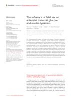 The influence of fetal sex on antenatal maternal glucose and insulin dynamics