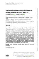 Social work and social development in Nepal: Coloniality and a way out