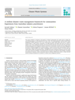 A Resilient Disaster Waste Management Framework for Communities: Experiences from Australian industry practitioners