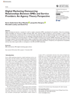 Digital Marketing Outsourcing Relationships Between SMEs and Service Providers: An Agency Theory Perspective