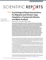 Psychological Sleep Interventions for Migraine and Tension-Type Headache: A Systematic Review and Meta-Analysis