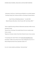 A retrospective chart review of adult insomnia and headaches in an Australian outpatient psychology training clinic: Prevalence and effects on psychological treatment response