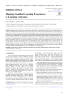 Aligning Gamified Learning Experiences to Learning Outcomes
