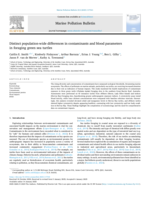 Distinct population-wide differences in contaminants and blood parameters in foraging green sea turtles