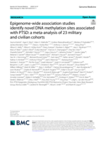 Epigenome-wide association studies identify novel DNA methylation sites associated with PTSD: a meta-analysis of 23 military and civilian cohorts
