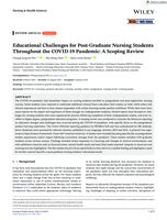 Educational Challenges for Post-Graduate Nursing Students Throughout the COVID-19 Pandemic: A Scoping Review