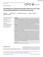 Quantifying tear exchange during rigid contact lens wear using corneoscleral profilometry: A proof of concept study