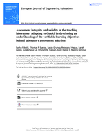 Assessment integrity and validity in the teaching laboratory: adapting to GenAI by developing an understanding of the verifiable learning objectives behind laboratory assessment selection