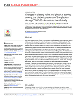 Changes in Dietary Habits and Physical Activity among the Diabetic Patients of Bangladesh during COVID-19: A Cross-Sectional Study