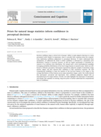 Priors for natural image statistics inform confidence in perceptual decisions