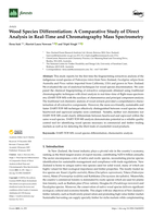 Wood Species Differentiation: A Comparative Study of Direct Analysis in Real-Time and Chromatography Mass Spectrometry
