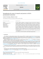 Strengthening the nexus of research and practice in CELTA pronunciation instruction
