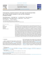 Transcriptomic comparison between wild-caught and domesticated black tiger shrimp (Penaeus monodon) in early and late-vitellogenic broodstock females