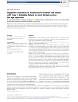 Glycaemic outcomes in Australasian children and adults with type 1 diabetes: failure to meet targets across the age spectrum
