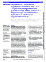 Implementing Guidelines for hypothermia prevention with Local adaptation to keep periOperative patients Warm (GLOW): protocol of a stepped-wedge cluster randomised hybrid type II effectiveness-implementation study