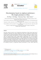 Discrimination based on employer preferences: The height premium in China