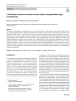 Land-based seaweed cultivation creates darker, less predictable light environments