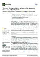 Australian Ready Meals: Does a Higher Health Star Rating Mean Lower Sodium Content?