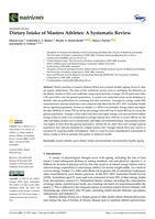Dietary Intake of Masters Athletes: A Systematic Review