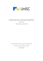 Para-athlete Talent Transfer - Personal and Environmental Factors