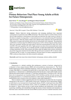 Dietary Behaviors That Place Young Adults at Risk for Future Osteoporosis