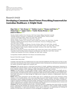 Developing a Consensus-Based Nature Prescribing Framework for Australian Healthcare: A Delphi Study